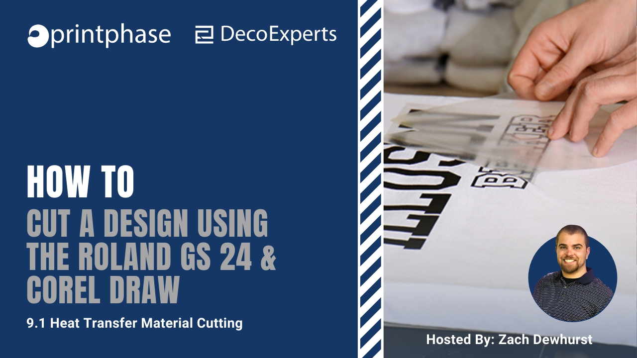 Cut a design using the roland GS 24