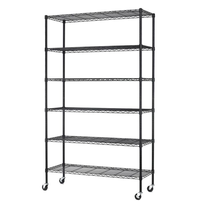 6 Tier Adjustable Wire Shelving Rack (FREE SHIPPING) Thumbnail