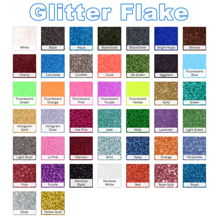 Glitter Flake Transfer Vinyl  Thumbnail