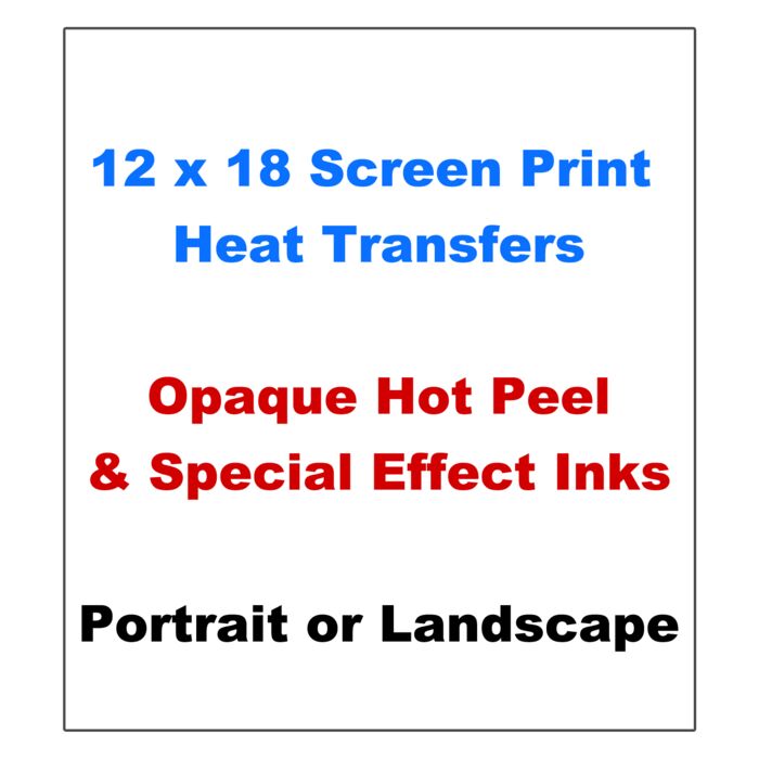 12x18 Screen Print Transfer Thumbnail