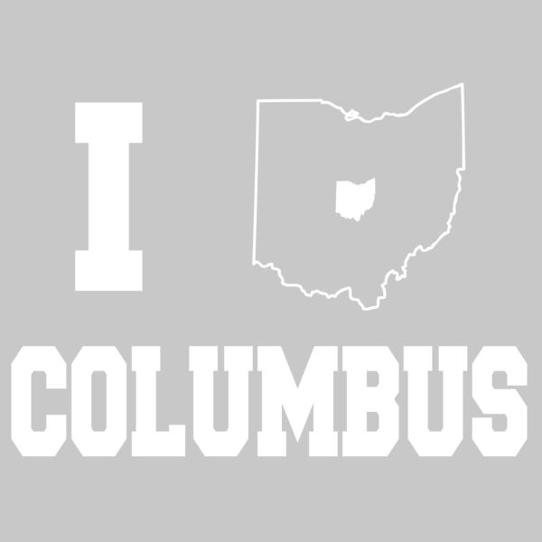 I Love Columbus  WHITE  Thumbnail