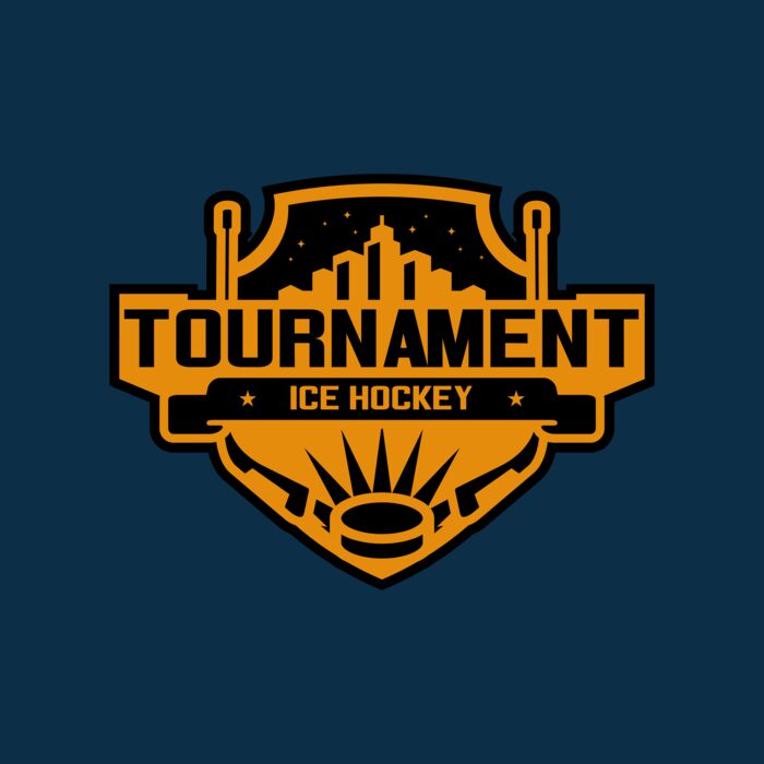 Tournament Ice Hockey logo template 02 Thumbnail
