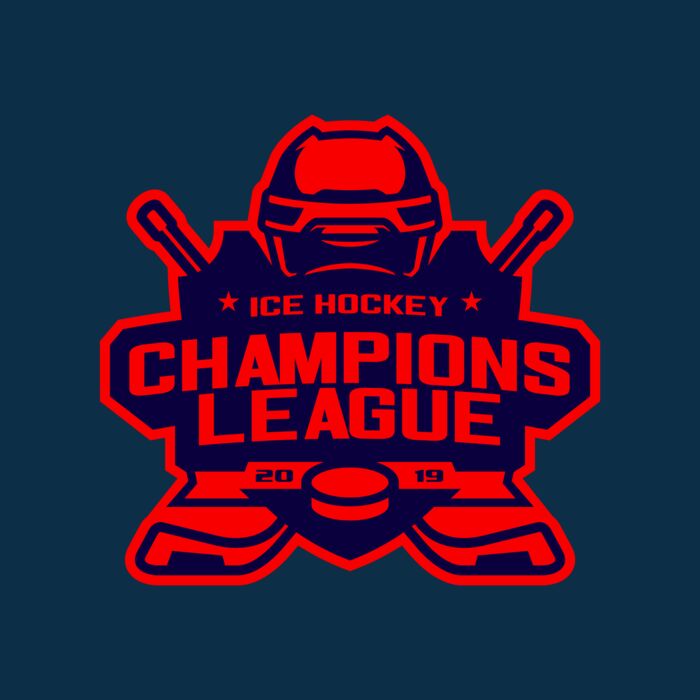 Champions League Ice Hockey logo template Thumbnail