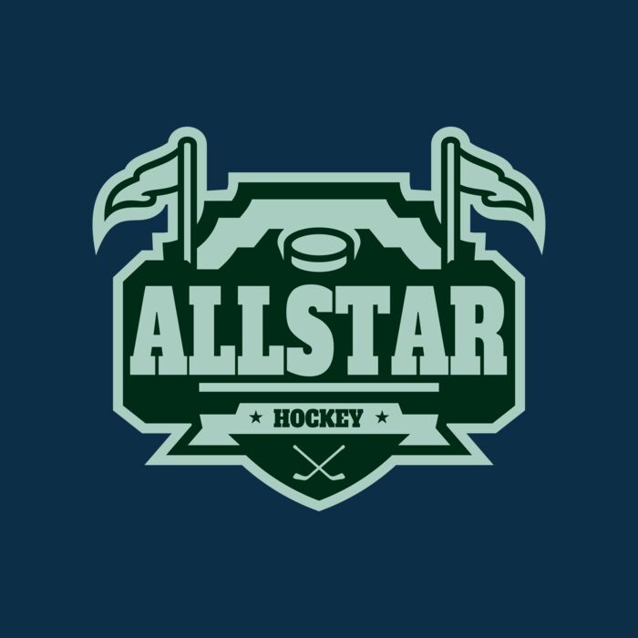 All Star Hockey Tournament logo template 02 Thumbnail