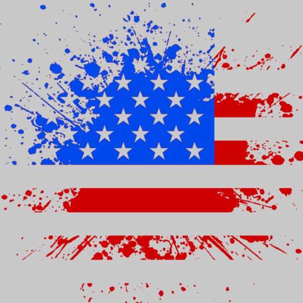 Distressed Flag  Red   Royal  Thumbnail