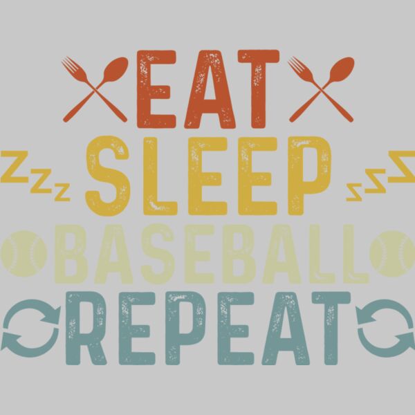 Eat Sleep Baseball Repeat Thumbnail